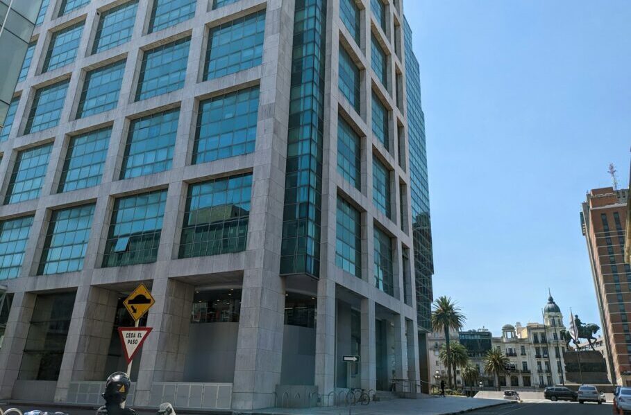 a very tall building with lots of windows